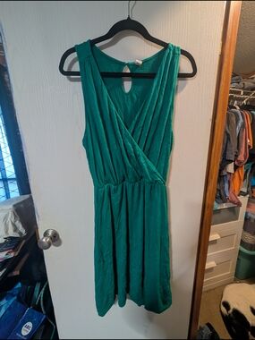 Old Navy Sleeveless Teal Midi Dress